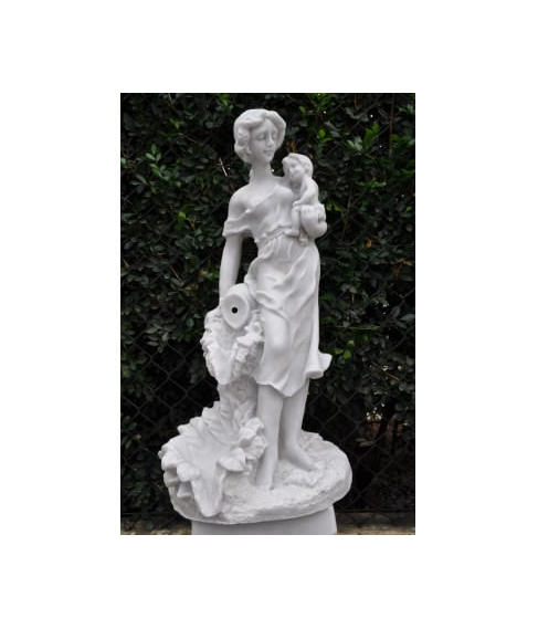 imagem de Escultura Me com Menino no Colo 45cm - EML050