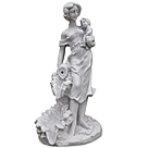 imagem do produto Escultura M�e com Menino no Colo 45cm - EML050