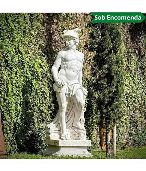 imagem de Escultura Mercúrio 175cm EMP445 Velocidade e Elegância Clássica