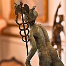 imagem do produto Escultura Merc�rio em Bronze 87cm EBZ574 Movimento e Eleg�ncia