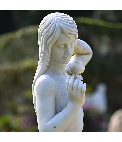 imagem de Escultura Mulher com Rosa 160cm - EMP466
