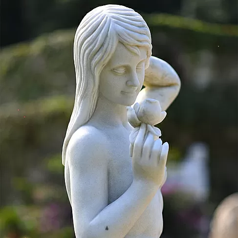 imagem de Escultura Mulher com Rosa 160cm - EMP466