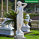 imagem do produto Escultura Mulher com Rosa 160cm - EMP466