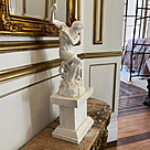 imagem do produto Escultura Netuno em M�rmore Branco 85cm EMP613 Poder e Eleg�ncia Cl�ssica