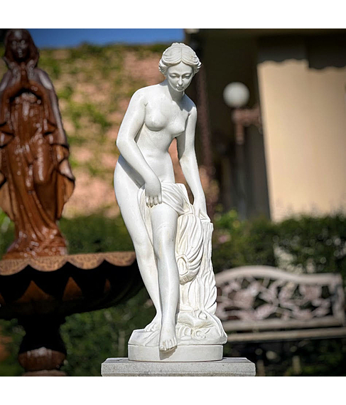 imagem de Escultura Ninfa Banhista 80cm - EMP109