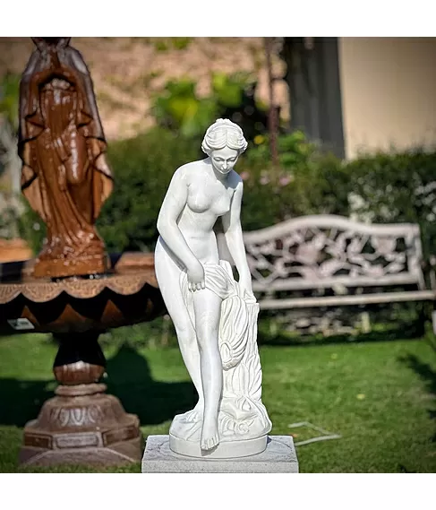 imagem de Escultura Ninfa Banhista 80cm - EMP109