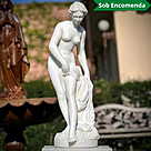 imagem do produto Escultura Ninfa Banhista em M�rmore 80cm - EMP109 Design Cl�ssico para Jardins