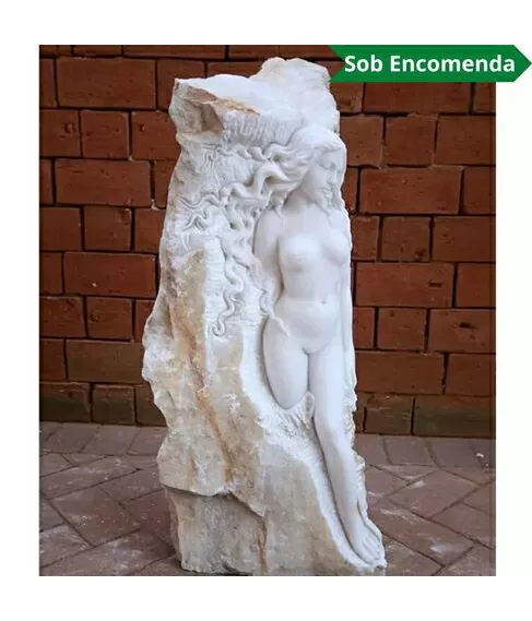 imagem de Escultura Ninfa em Alto Relevo 80cm - EMP284
