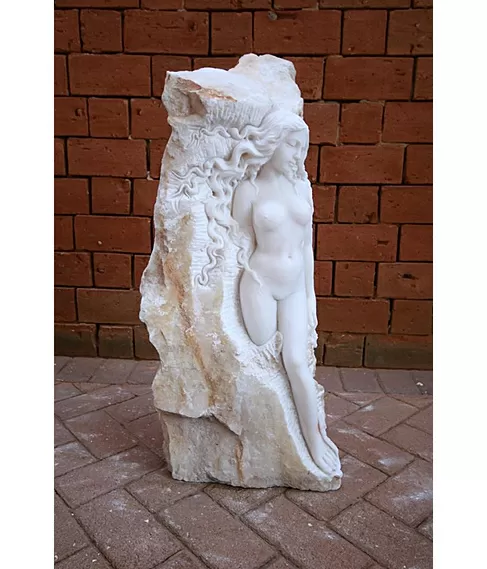 imagem de Escultura Ninfa em Alto Relevo 80cm - EMP284 Destaque no Paisagismo