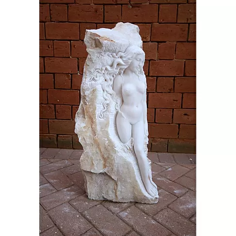 imagem de Escultura Ninfa em Alto Relevo 80cm - EMP284 Destaque no Paisagismo
