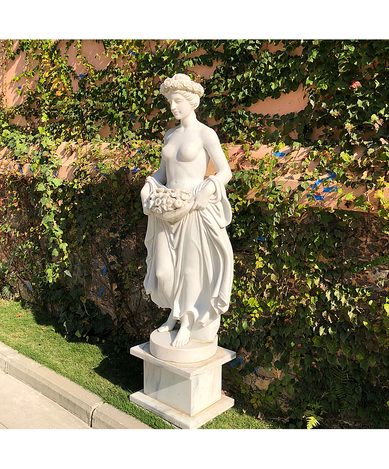 imagem do produto Escultura Ninfa Floral em M�rmore 160cm - EMP469 Design Cl�ssico e Refinado