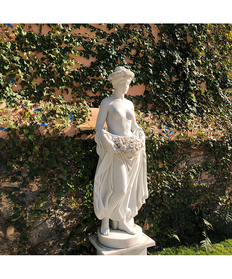 imagem do produto Escultura Ninfa Floral em M�rmore 160cm - EMP469 Design Cl�ssico e Refinado
