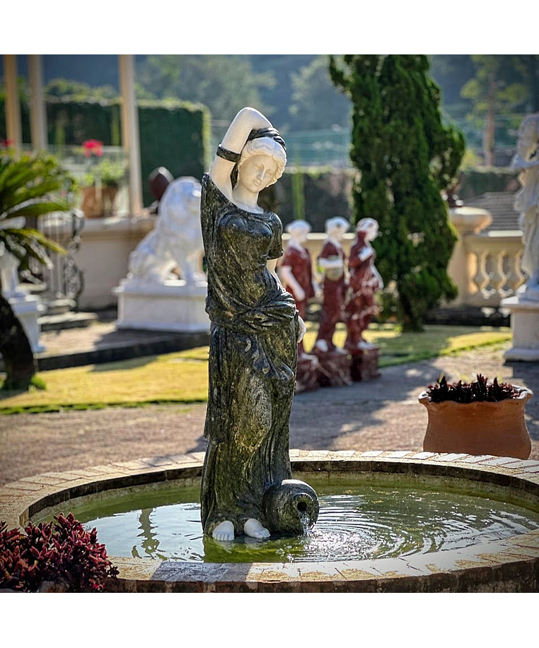 imagem do produto Escultura Ninfa Nereide II em M�rmore 160cm - FMP240 Jardins Sofisticados