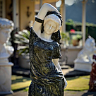 imagem do produto Escultura Ninfa Nereide II em M�rmore 160cm - FMP240 Jardins Sofisticados