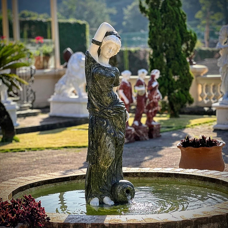 imagem do produto Escultura Ninfa Nereide II em M�rmore Verde 160cm - FMP240