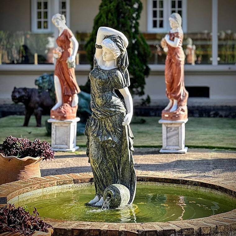 imagem do produto Escultura Ninfa Nereide II em M�rmore Verde 160cm - FMP240