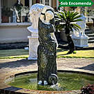 imagem do produto Escultura Ninfa Nereide II em M�rmore Verde 160cm - FMP240