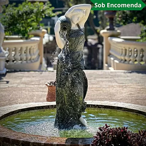 imagem de Escultura Ninfa Nereide III em Mármore 160cm - FMP241 Elegância Clássica para Projetos de 