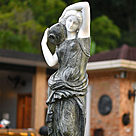 imagem do produto Escultura Ninfa Nereide III em M�rmore 160cm - FMP241 Eleg�ncia Cl�ssica para Projetos de 