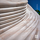 imagem do produto Escultura Ondas de Pedra M�rmore Branco 120cm - EMP738