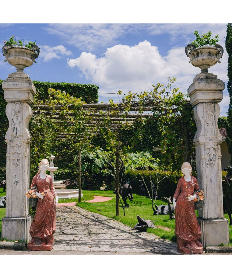 imagem do produto Escultura Outono Par M�rmore Rosso 158cm - EMP393