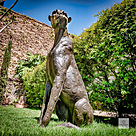 imagem do produto Escultura Par de Guepardos em Bronze 100cm - EBZ719 Paisagismo de Luxo