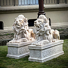 imagem do produto Escultura Par de Le�o Deitado G 100cm - EMP377