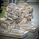 imagem do produto Escultura Par de Le�o Deitado G 100cm - EMP377