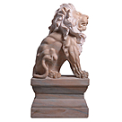 imagem do produto Escultura Par de Le�o Sentado 120cm - EMP376