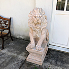 imagem do produto Escultura Par de Le�o Sentado 120cm - EMP376