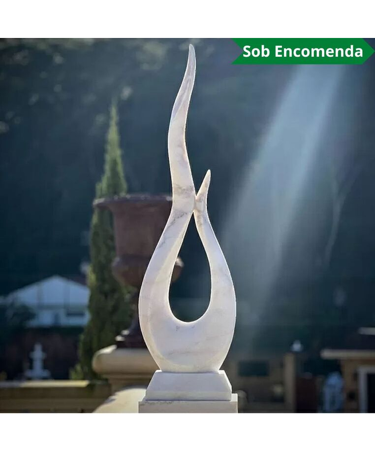 imagem do produto Escultura Ponta da Eternidade M�rmore Branco 150cm - EMP741 Arte Contempor�nea 