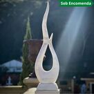 imagem do produto Escultura Ponta da Eternidade M�rmore Branco 150cm - EMP741