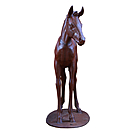imagem do produto Escultura Potro em Ferro Fundido 121cm VRFF242 Movimento e Eleg�ncia