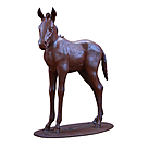 imagem do produto Escultura Potro em Ferro Fundido 121cm VRFF242 Movimento e Eleg�ncia
