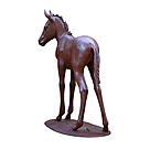 imagem do produto Escultura Potro em Ferro Fundido 121cm VRFF242 Movimento e Eleg�ncia
