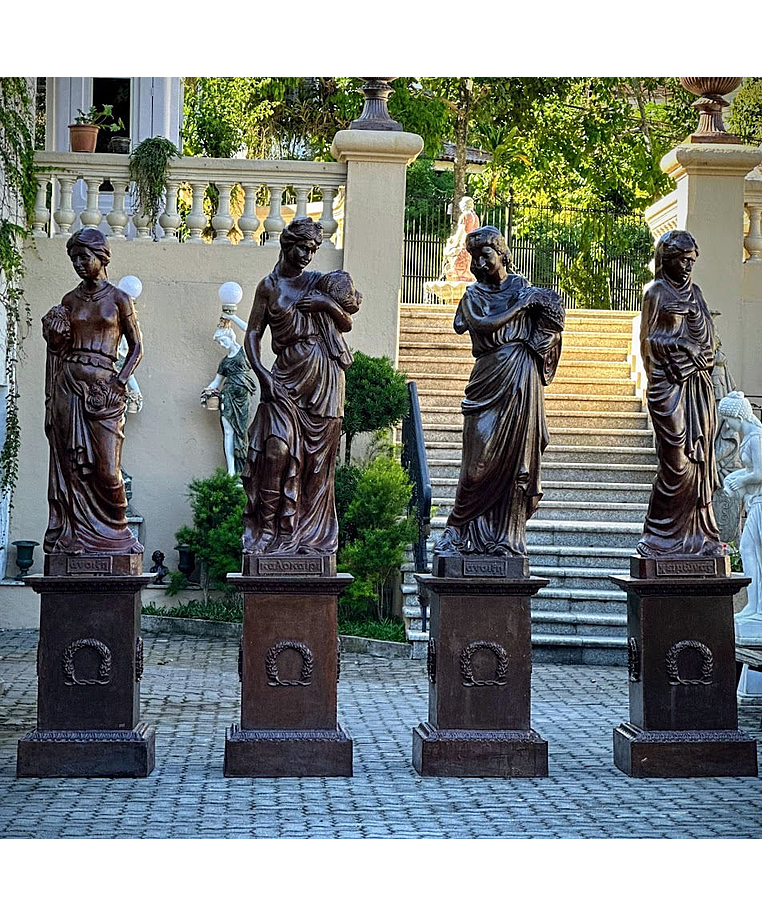 imagem do produto Escultura Primavera de Ferro Fundido 170cm - EF385 Eleg�ncia Cl�ssica