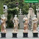 imagem do produto Escultura Quatro Esta��es do Ano em M�rmore Rosa 160cm - EMP426