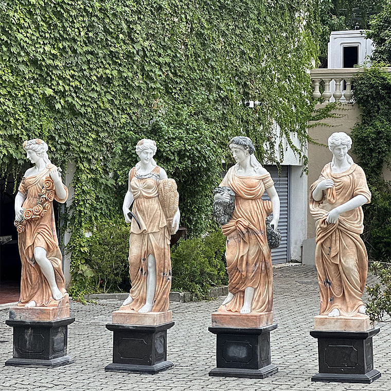 imagem do produto Escultura Quatro Esta��es do Ano Rosa 160cm - EMP426 Destaque Escultural para Jardim