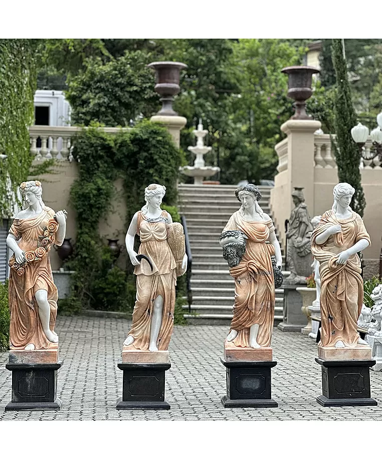imagem do produto Escultura Quatro Esta��es do Ano Rosa 160cm - EMP426 Destaque Escultural para Jardim
