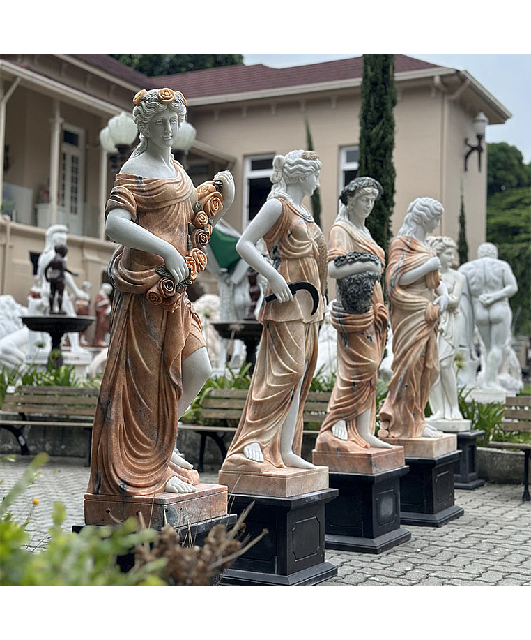 imagem do produto Escultura Quatro Esta��es do Ano Rosa 160cm - EMP426