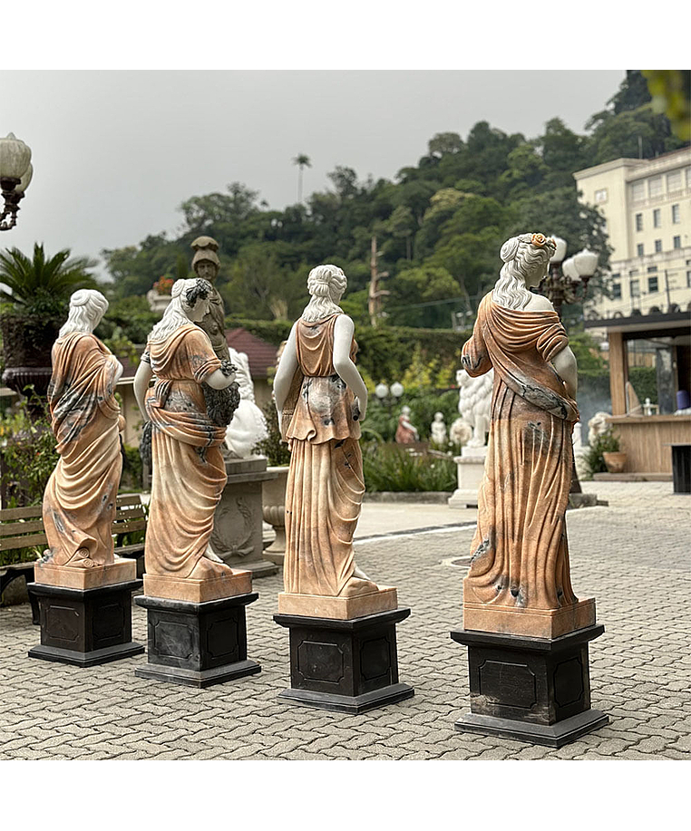 imagem do produto Escultura Quatro Esta��es do Ano Rosa 160cm - EMP426