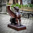 imagem do produto Escultura Quimera em Ferro Fundido 95cm EF410 Misticismo e Impon�ncia