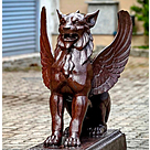 imagem do produto Escultura Quimera em Ferro Fundido 95cm EF410 Misticismo e Impon�ncia