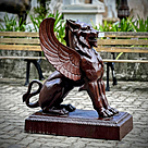 imagem do produto Escultura Quimera em Ferro Fundido 95cm EF410 Misticismo e Impon�ncia