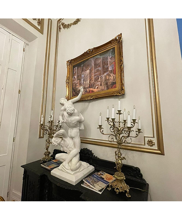 imagem do produto Escultura Rapto de Sabina em M�rmore 120cm EMP486 Arte Cl�ssica Monumental