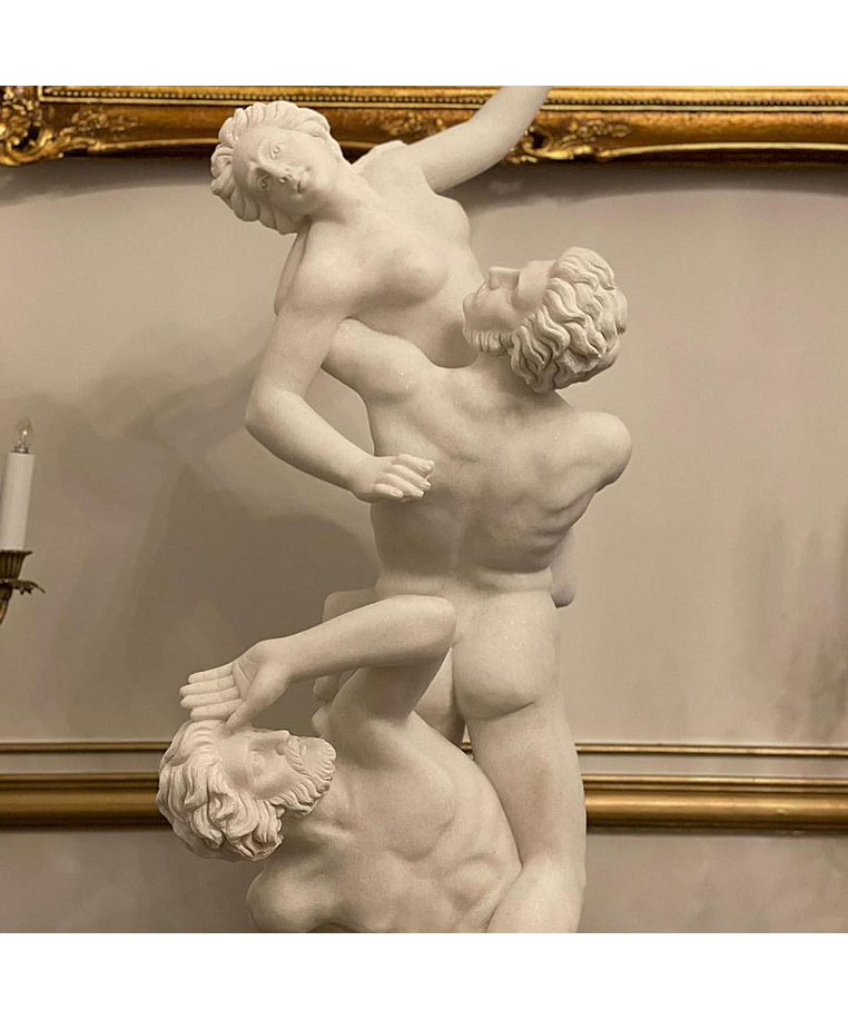 imagem do produto Escultura Rapto de Sabina em M�rmore 120cm EMP486 Arte Cl�ssica Monumental