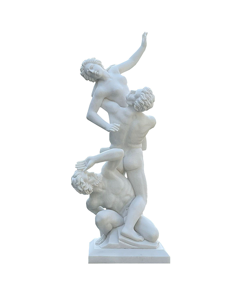 imagem do produto Escultura Rapto de Sabina em M�rmore 120cm EMP486 Arte Cl�ssica Monumental