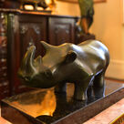 imagem do produto Escultura Rinoceronte de Bronze 45cm -  EBZ551