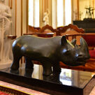 imagem do produto Escultura Rinoceronte de Bronze 45cm -  EBZ551