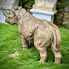 imagem do produto Escultura Rinoceronte em Bronze 130cm EBZ613 Impon�ncia e For�a